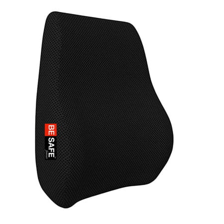 Besafe Forever Lumbar Support Backrest Compatible With Car Office Chair | Universal | Black