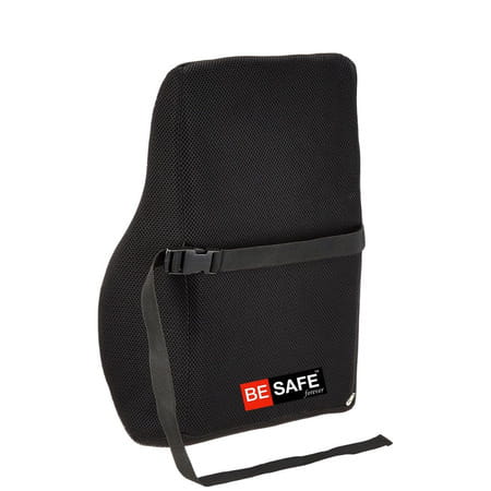 Besafe Forever Lumbar Support Backrest Compatible With Car Office Chair | Universal | Black