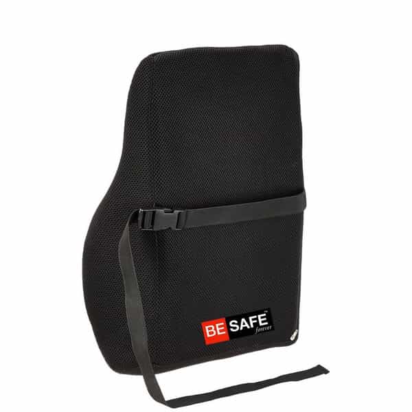 Besafe Forever Lumbar Support Backrest Compatible With Car Office Chair | Universal | Black