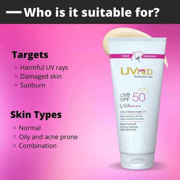 Uvmed Sunscreen Gel 50 Ml