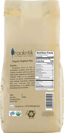 Praakritik Organic Singhara Atta 500 G