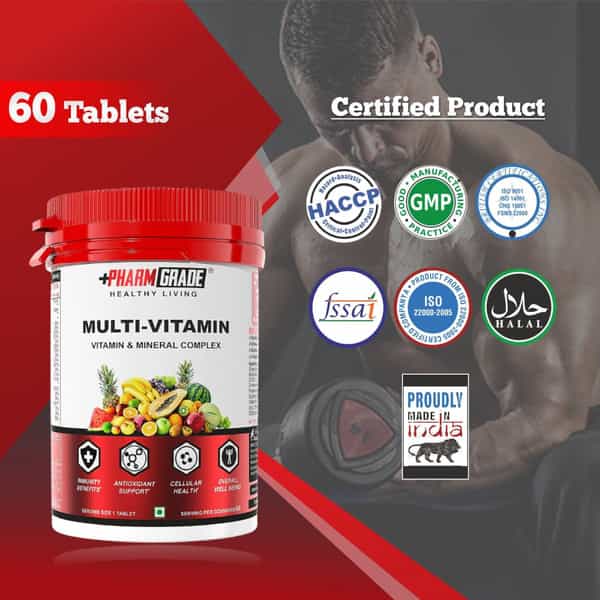Pharmgrade Healthy Living Multivitamin 60Tabs Red Series