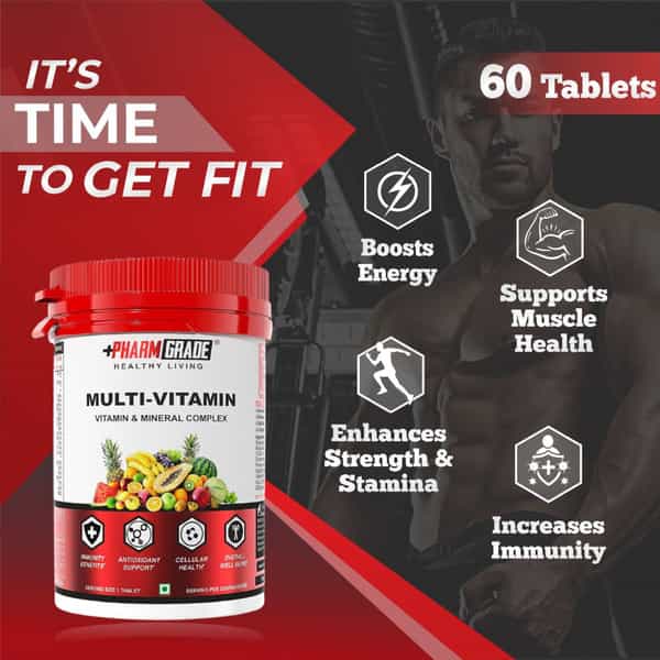 Pharmgrade Healthy Living Multivitamin 60Tabs Red Series