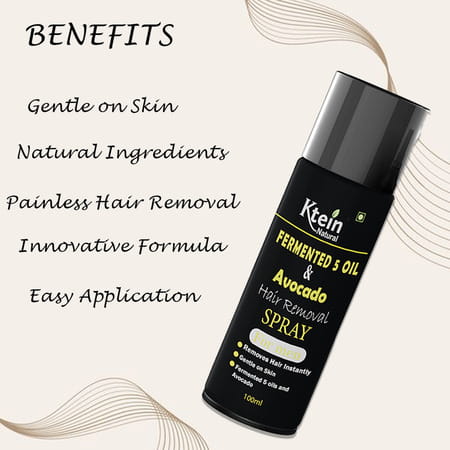 Ktein Fermented 5 Oil And Avocado Men'S Hair Removal Spray (100 Ml)
