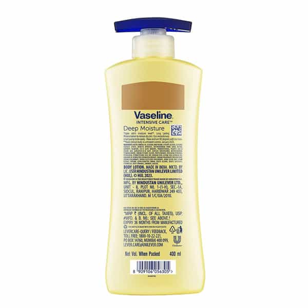 Vaseline Intensive Care Deep Moisture Body Lotion Bottle Of 400 Ml
