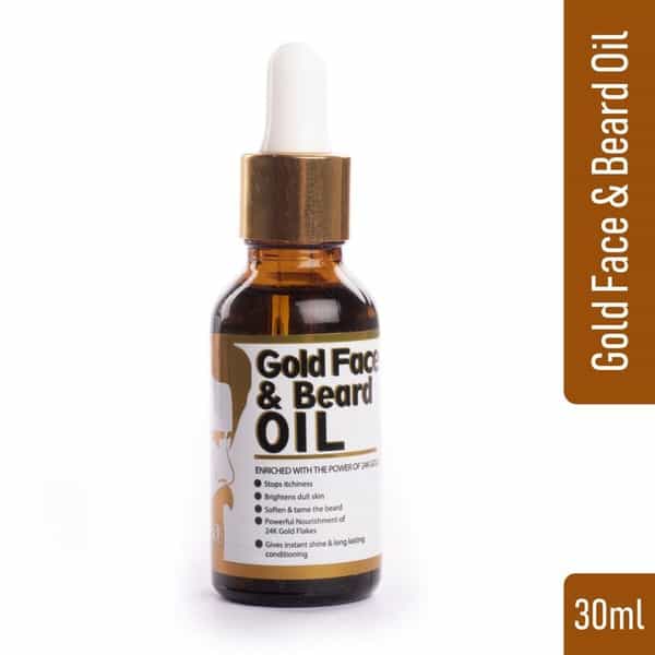 Qraa Men Gold Face And Beard Oil 30 Ml