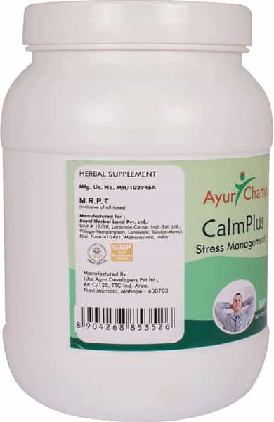 Ayur Champ Calmplus - 900 Capsules Pack Of 5