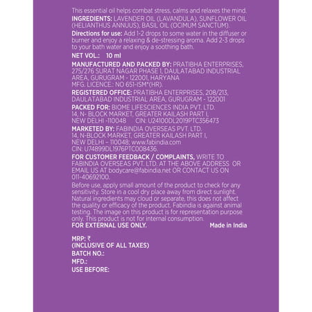 Fabindia Lavender Essential Oil- 10 Ml