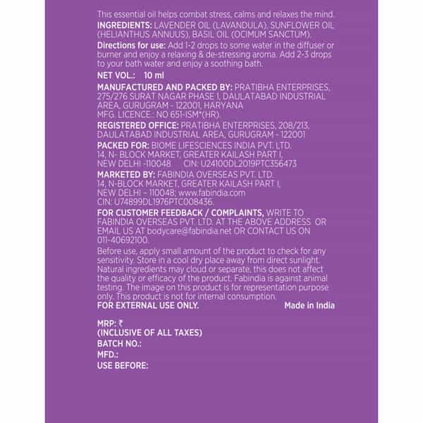 Fabindia Lavender Essential Oil- 10 Ml