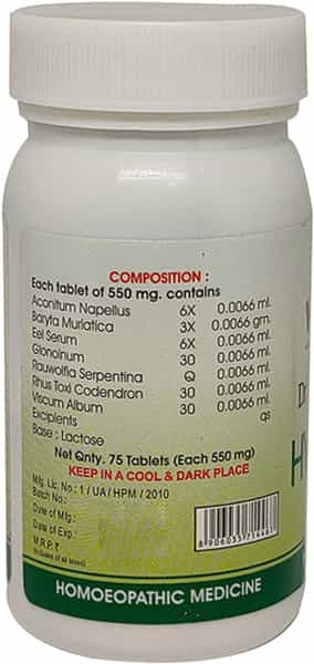 Wheezal Hyperplex 550 Mg Tablet 75