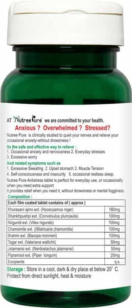 Nutree Pure Anti Stress Tab For Stress Relief Tablet 60