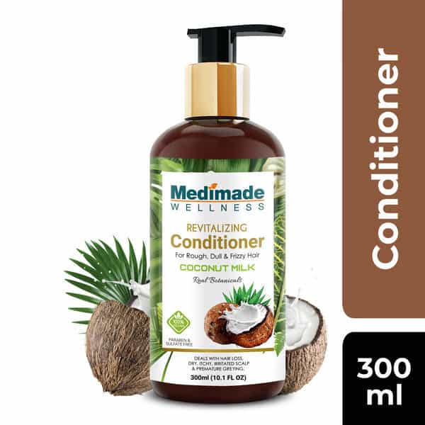 Buy MEDIMADE COCONUT MILK HAIR CONDITIONER 300 ML Online & Get Upto