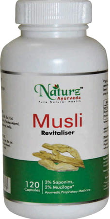 Naturz Ayurveda Musli 250Mg 120 Capsules (Pack Of 5)