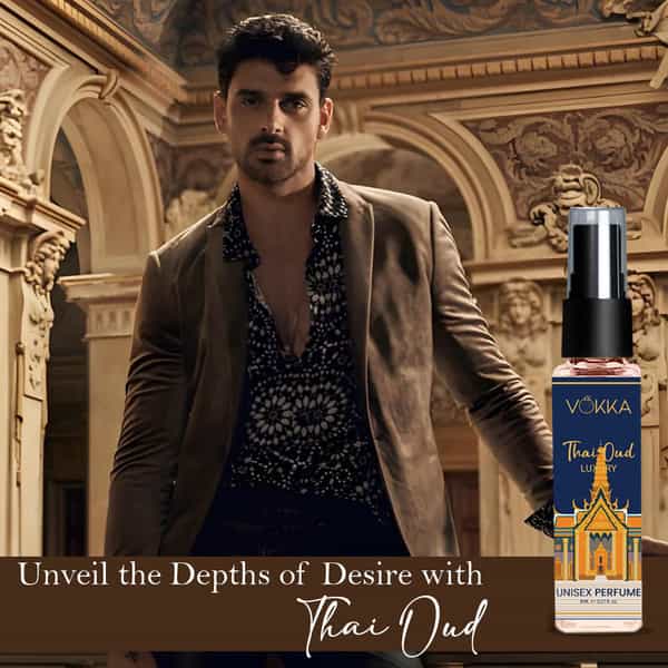 Vokka Pocket Perfume Thai Oud 8Ml | Luxury Long Lasting Perfume For Men & Women | Edp Scent For Gift