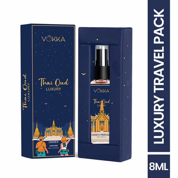 Vokka Pocket Perfume Thai Oud 8Ml | Luxury Long Lasting Perfume For Men & Women | Edp Scent For Gift