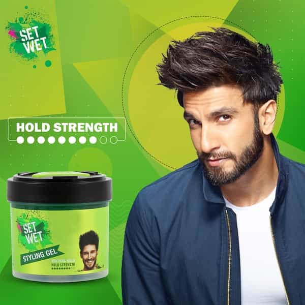 Set Wet Hair Gel For Men Vertical Hold Strong Hold No Alcohol No Sulphate 250Ml