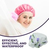 Sanfe Premium Colorful Selfly Shower Cap 1 Piece Long Lasting Elastic Band Reusable