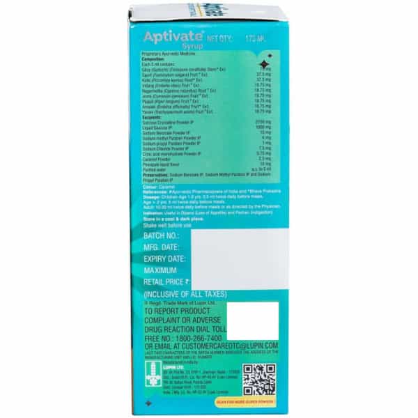 Aptivate Offer Pack Syrup 175 Ml