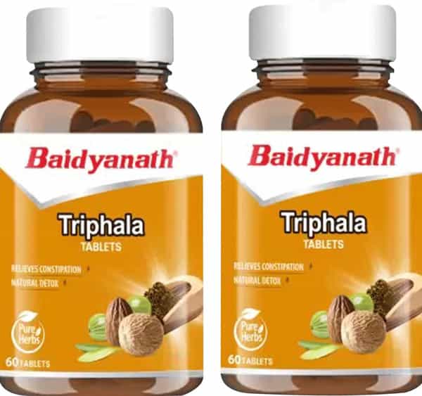 Buy BAIDYANATH TRIPHALA TABLETSHELPFUL IN RELIEVES CONSTIPATION120 TB