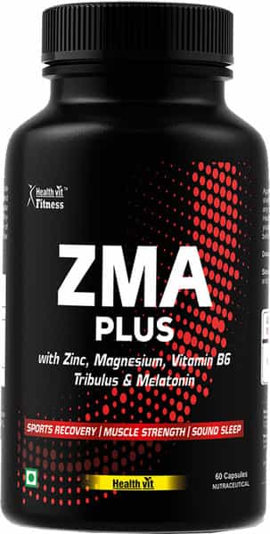 Healthvit Fitness Triple Strength Zma Plus Sports Recovery & Sleep Support Supplement - 60 Capsules