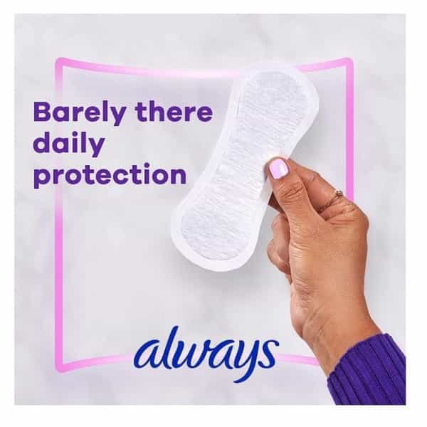 Always Pantiliner Thin Regular Wrapped Unscented 120 (Count Pack Of 1)