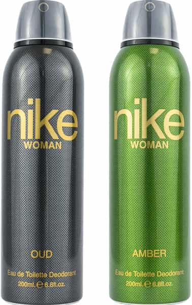 Nike Oud + Amber Deodorant For Woman- Pack Of 2 (200Ml Each)