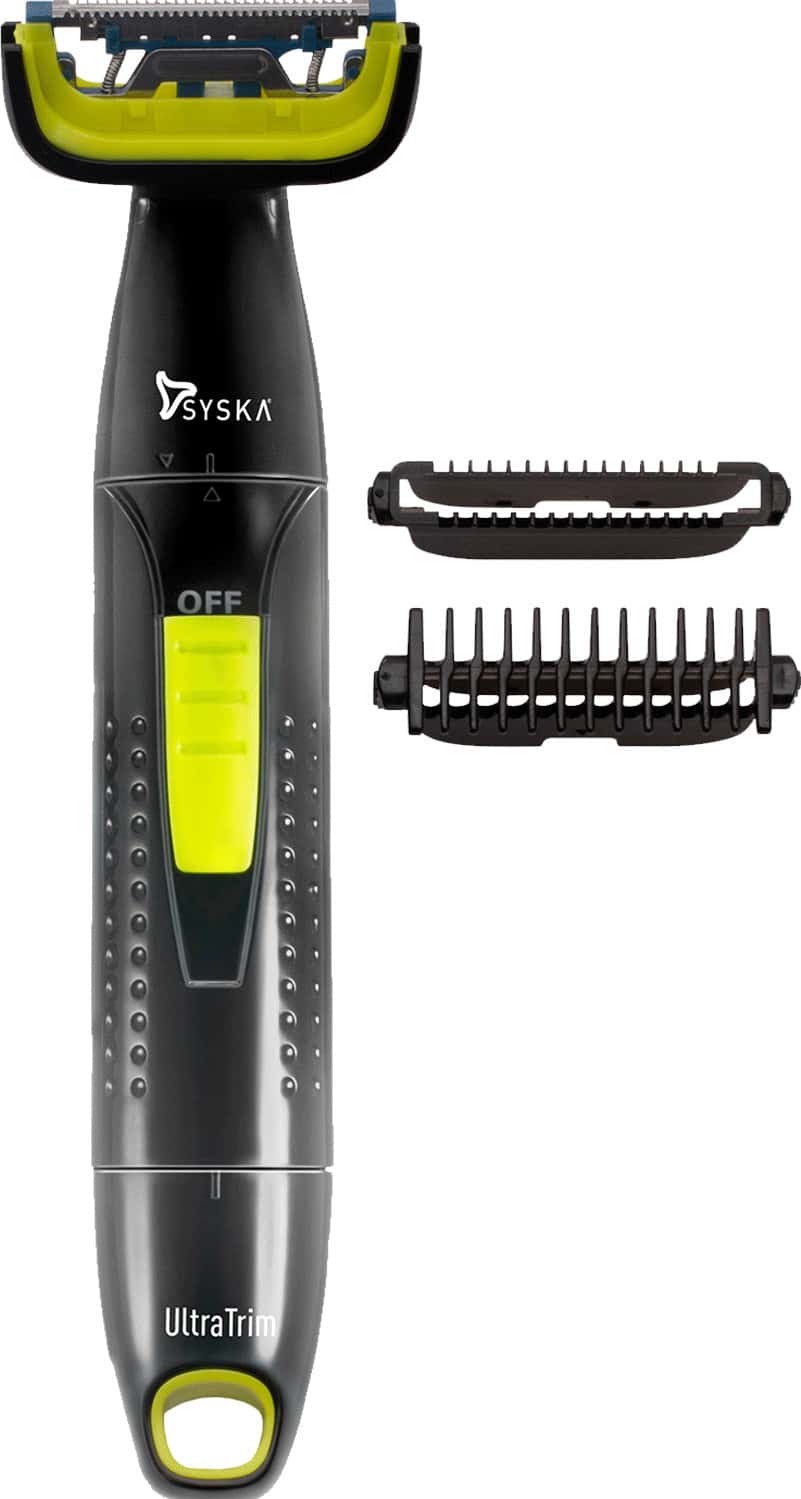 Syska Bgt300 Runtime: 45 Min Body Groomer For Men (Black Green)