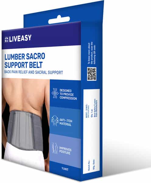 Liveasy Ortho Care Lumbar Sacro Support Belt - Xxl