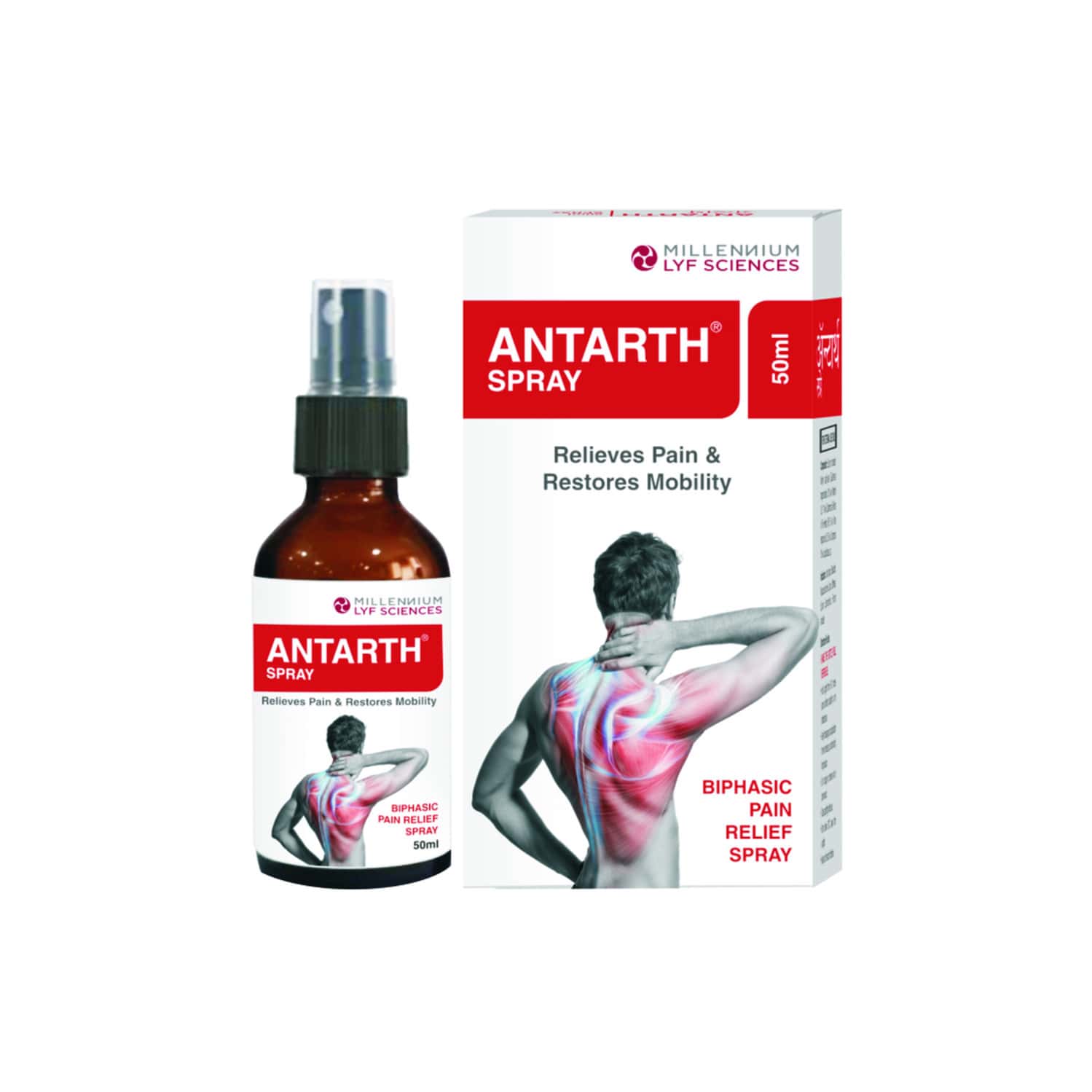 Antarth Pain Relief Spray Bottle Of 50ml