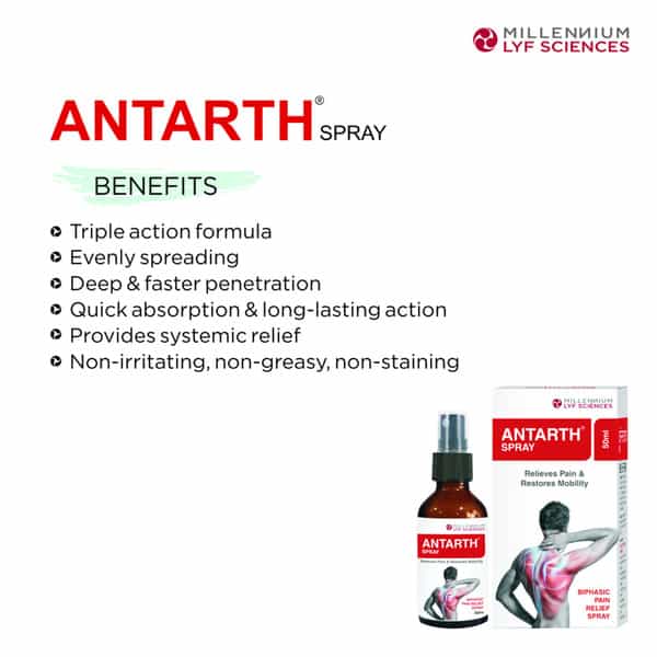 Antarth Pain Relief Spray Bottle Of 50Ml