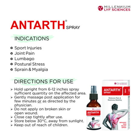 Antarth Pain Relief Spray Bottle Of 50ml