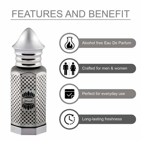 Ajmal Asher Cp Oil 12Ml For Unisex And Classic Oud Cp Oil Oudh 10Ml For Unisex
