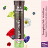 Vegan Greens Skin Vitamins 37 Ingredients, Herbs +Hyaluronic Acid, Ala, Vit. E &C- 25 Effer., Orange