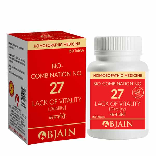 Bjain Bio-Combination No.27 [Lack Of Vitality (Debility)] Tablet - 15Gm