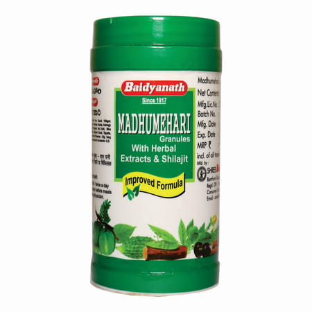 Baidyanath Asli Ayurved Madhumehari Granules - 100 Gms | Controls Blood Sugar Levels