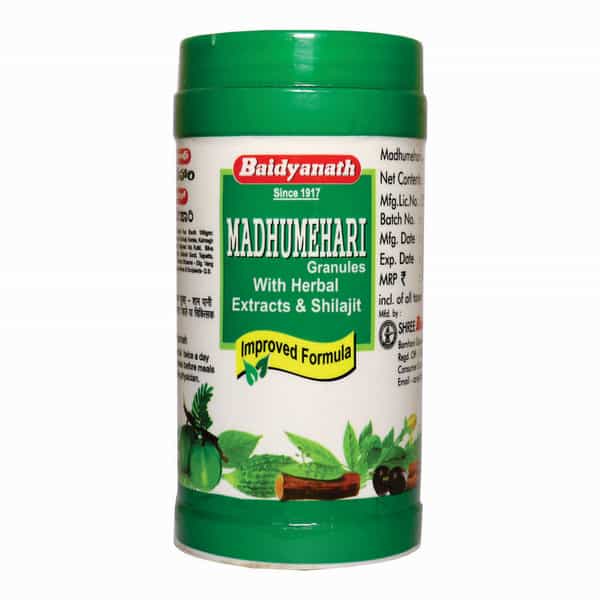 Baidyanath Asli Ayurved Madhumehari Granules - 100 Gms | Controls Blood Sugar Levels