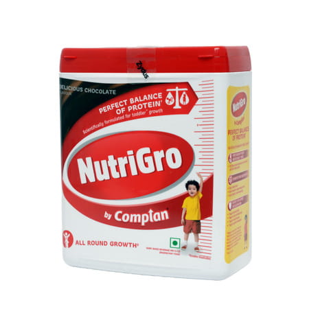 Nutrigro By Complan Delicious Chocolate Flavour Jar Of 400gm
