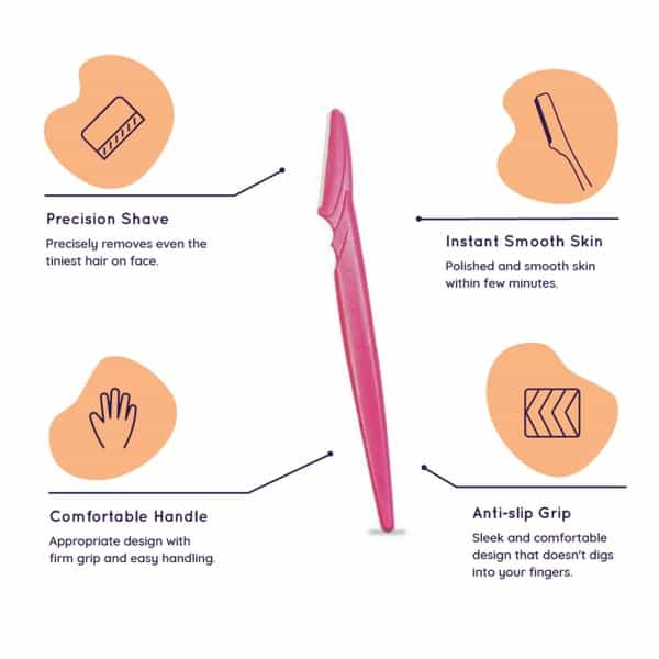 Sanfe Eyebrow Touch Up Face Razor Pack Of 3
