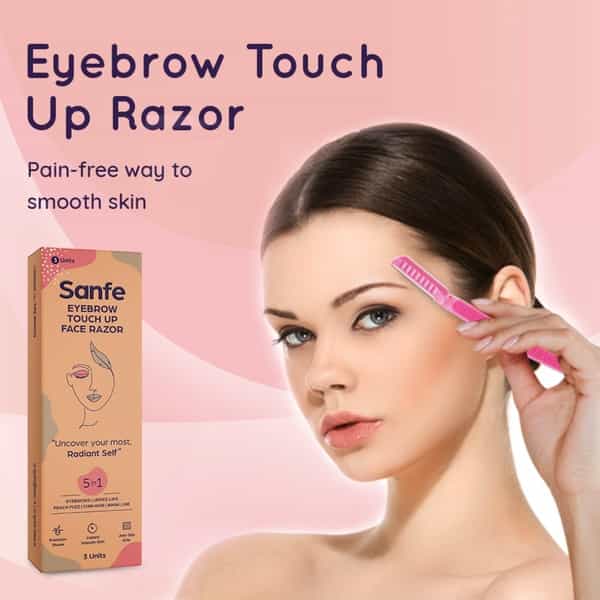 Sanfe Eyebrow Touch Up Face Razor Pack Of 3