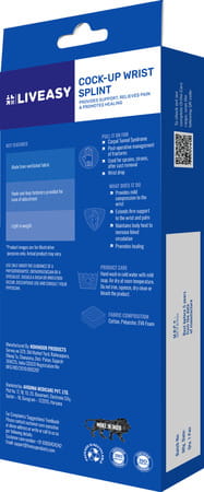 Liveasy Ortho Care Cock-Up Wrist Splint Universal