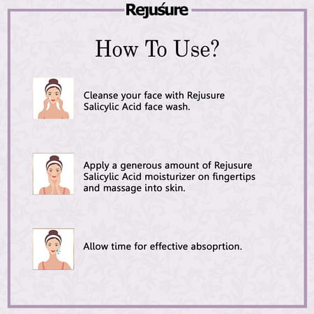 Rejusure 2% Salicylic Acid Moisturizer Fights Breakout & Blackheads & Excess Oil Cream - 50ml