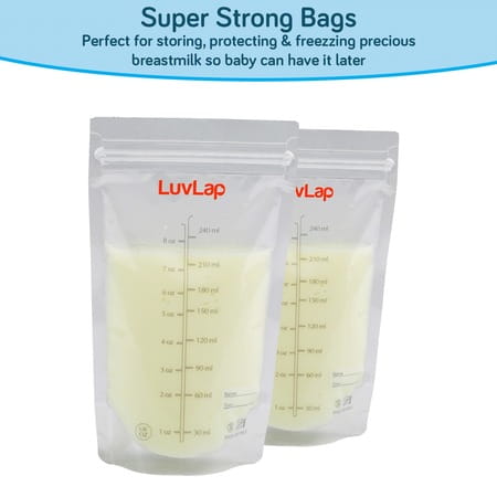 Luvlap Baby Breast Milk Storage Bags Disposable Milk Freezer Bags For Breast Feeding Pack Of 50 Bags