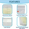 Luvlap Baby Breast Milk Storage Bags Disposable Milk Freezer Bags For Breast Feeding Pack Of 50 Bags