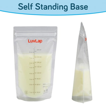 Luvlap Baby Breast Milk Storage Bags Disposable Milk Freezer Bags For Breast Feeding Pack Of 50 Bags