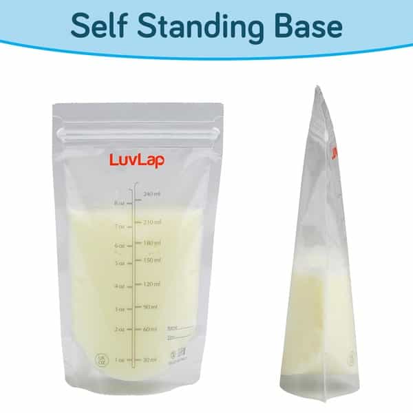 Luvlap Baby Breast Milk Storage Bags Disposable Milk Freezer Bags For Breast Feeding Pack Of 50 Bags