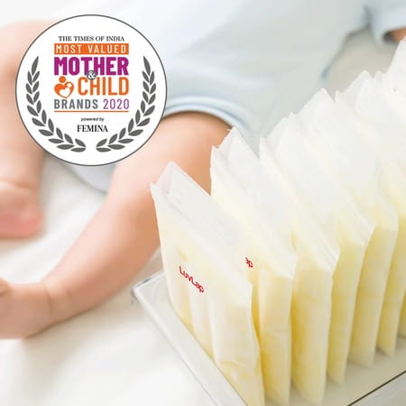 Luvlap Baby Breast Milk Storage Bags Disposable Milk Freezer Bags For Breast Feeding Pack Of 50 Bags