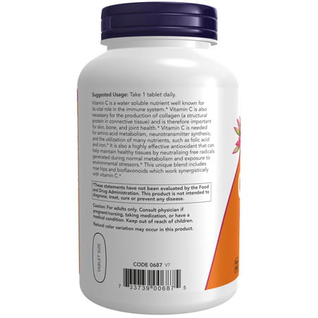 Now Vitamin C-1000 With Rose Hips | 250 Count