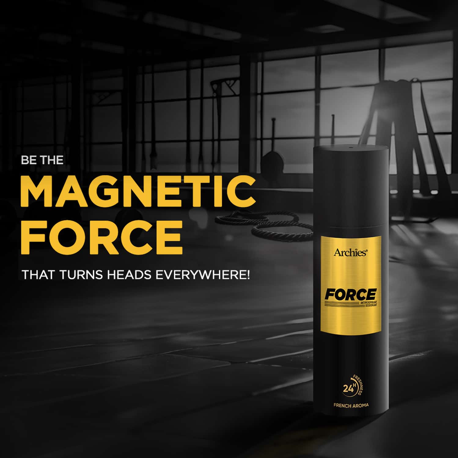 Buy ARCHIES FORCE FRENCH AROMA ANTIPERSPIRANT DEODORANT FOR MEN 200ML