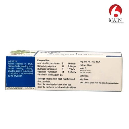Bjain Omeo Homeopathic Aesculus Ointment - 30gm