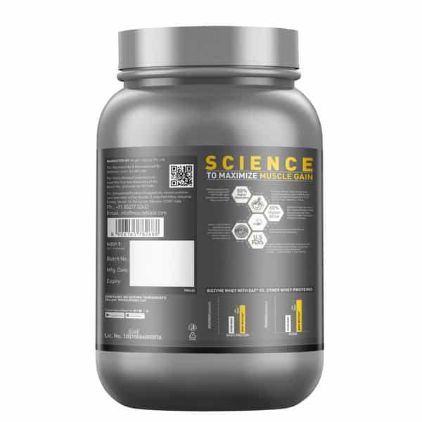 Muscleblaze Iso-Zero Whey Isolate (Unflavoured | 1Kg) | 27G Protein | Eaf | Low Carb